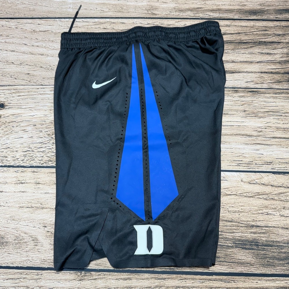Nike Duke Blue Devils Basketball Shorts Mens 36 Black Long 11" Inseam Team